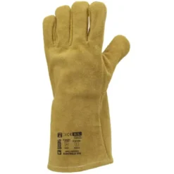 12 Paires - Gants De Travail Coverguard En Cuir Euroweld 1WEL330 Soudeur