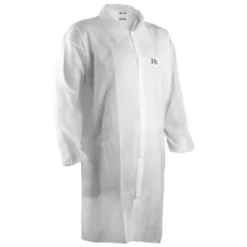 50 Pezzi - Camice da Lavoro Coverguard White Spp Coat Monouso Multiprotezione MO41105