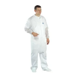 50 Pezzi - Camice da Lavoro Coverguard White Spp Coat Monouso MO41125