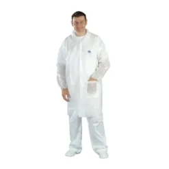 50 Pezzi - Camice da Lavoro Coverguard White Spp Coat Monouso MO41115