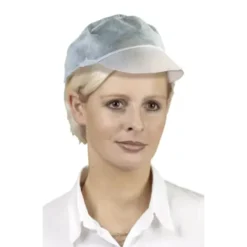 100 Pezzi - Cappello da Lavoro Coverguard Cap Monouso con Visiera MO45645