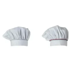 2 Pezzi - Cappello da Lavoro Cuoco 100% Cotone Giblor's Toque Klimt Q5I00203