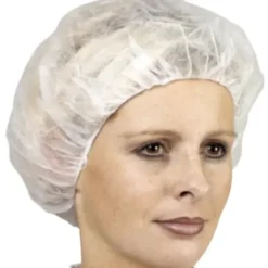 100 Pezzi - Cuffia da Lavoro Coverguard Bouffrant Cap Monouso MO45610