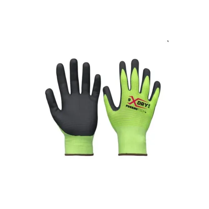 12 Pezzi - Guanti da Lavoro Rossini Nylon Spandex GGC070 Elasticizzati
