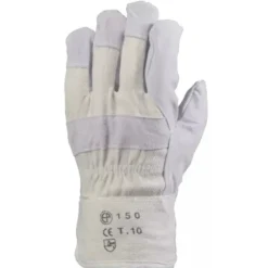 120 Pezzi - Guanti Da Lavoro Coverguard In Pelle Eurostrong MO150 Rischi Meccanici