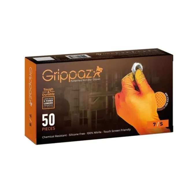 50 Pezzi - Guanti da lavoro monouso Grippaz 246OR
