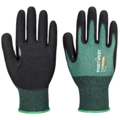 12 Pezzi - Guanti da lavoro in Schiuma in Nitrile Stretch Antitaglio Portwest AP15