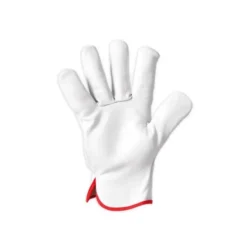 12 Pezzi - Guanti da Lavoro in Pelle Fiore Technosafe Top Quality GFB1005WH