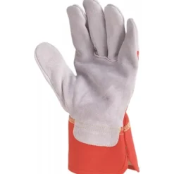 60 Pezzi - Guanti Da Lavoro Coverguard In Pelle Eurostrong MO155 Rischi Meccanici