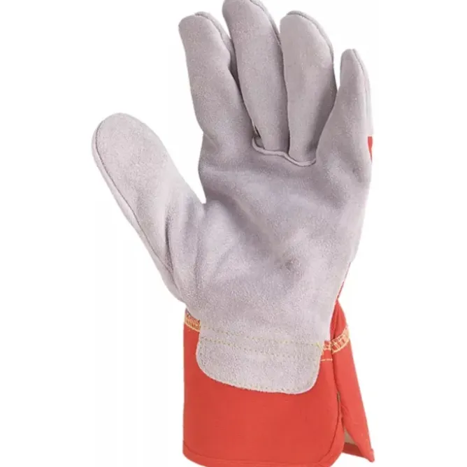 60 Pezzi - Guanti Da Lavoro Coverguard In Pelle Eurostrong MO155 Rischi Meccanici