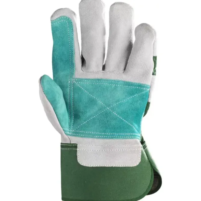 60 Pezzi - Guanti Da Lavoro Coverguard In Pelle Eurostrong MO154 Rischi Meccanici