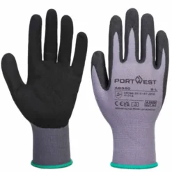 12 Pezzi - Guanti da Lavoro Spalmati Nitrile Antitaglio Stretch Portwest AB350