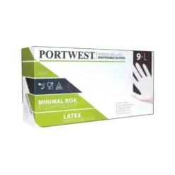 100 Pezzi - Guanti da Lavoro Monouso in Lattice non Talcati - A915 Portwest