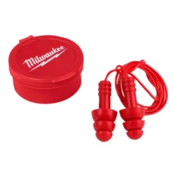 3 Pezzi - Insertri Auricolari da Lavoro con Cordino Riutilizzabili Milwaukee Plugs Corted 4932471904