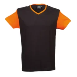 5 Pezzi - T-Shirt collo a V da Lavoro 100% Cotone Bicolore JRC Cadice 989990