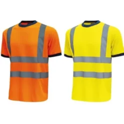 3 Pezzi - T-Shirt da Lavoro Alta Visibilità U-Power Glitter HL197YF