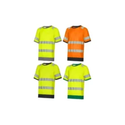 3 Pezzi - T-Shirt da Lavoro Alta Visibilità U-Power Gloss WHL387