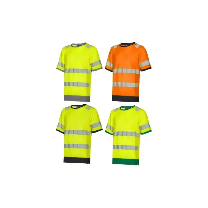 3 Pezzi - T-Shirt da Lavoro Alta Visibilità U-Power Gloss WHL387