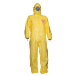 25 Pezzi - Tuta da Lavoro Coverguard Tychem 2000 C Coverall con Cappuccio Monouso Multiprotezione MO40705