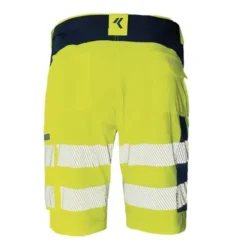 Bermuda da Lavoro Alta Visibilità Multitasche Stretch Issa Line Softshell HI-VI 8454B
