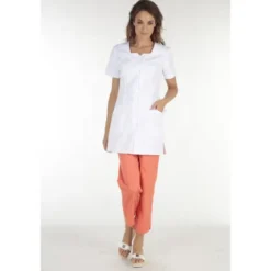 Camice da Lavoro Molinel Clemence CLEMENCEMCBLA Donna Estetista Parrucchiera Benessere
