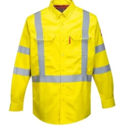Camicia da Lavoro Bizflame Antistatica Ignifuga Alta Visibilità Portwest FR95
