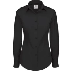 Camicia Da Lavoro Black Tie LSL Stretch da Donna B&C Collection - BCSWP23