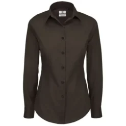 Camicia Da Lavoro Black Tie LSL Stretch da Donna B&C Collection - BCSWP23