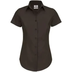 Camicia Da Lavoro Black Tie SSL Manica Corta da Donna B&C Collection - BCSWP24