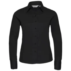 Camicia Da Lavoro Classica a Maniche Lunghe in Twill da Donna Russell - JE916F