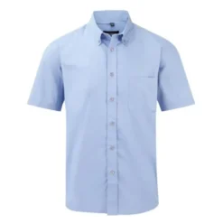Camicia Da Lavoro Classica a Maniche Corte 100% Cotone Twill Russell - JE917M