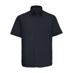 Camicia Da Lavoro Classica a Maniche Corte 100% Cotone Twill Russell - JE917M