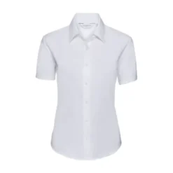 Camicia Da Lavoro Oxford Easy Care a Maniche Corte da Donna Russell - JE933F