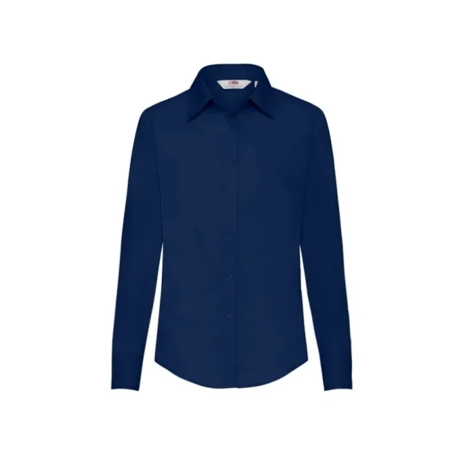 Camicia Da Lavoro Popeline da Donna Manica Lunga Fruit Of The Loom FR650120