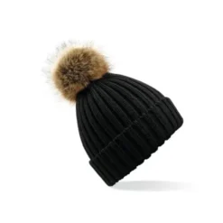 Cappello Fur Pom Pom Chunky Beanie Beechfield - B412