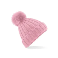 Cappello Verbier Fur Pop Pom Chunky Beanie Beechfield - B413