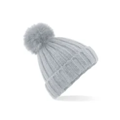 Cappello Verbier Fur Pop Pom Chunky Beanie Beechfield - B413