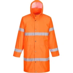 Cappotto da Lavoro 100cm Impermeabile Alta Visibilità Portwest H442