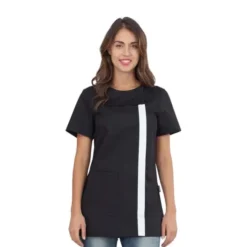 Casacca da donna a maniche corte Bertie chiusura con zip laterale Horeca Siggi - 28CS1594/00-0001