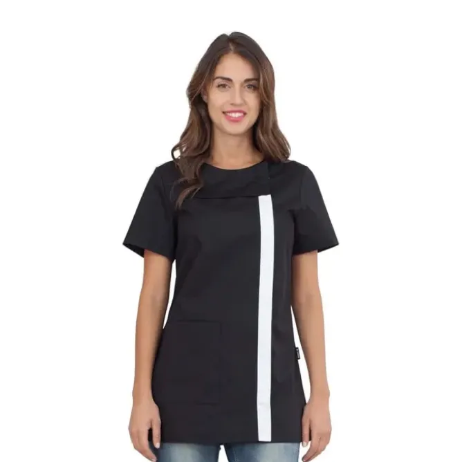 Casacca da donna a maniche corte Bertie chiusura con zip laterale Horeca Siggi - 28CS1594/00-0001