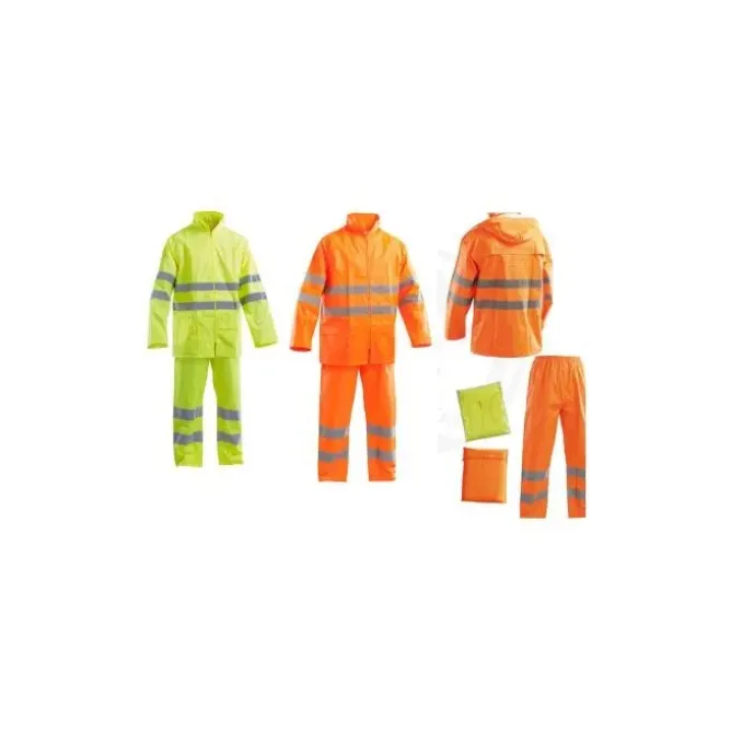 Completo da Lavoro Alta visibilità Kit Pioggia P&P Loyal H2OPU 304