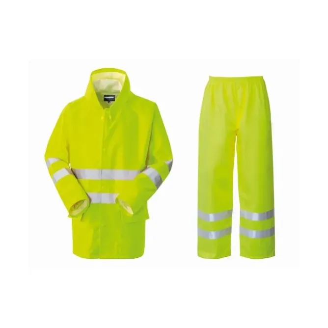 Completo da Lavoro Alta Visibilità Anti-Pioggia Rossini Hi-Vis HH309