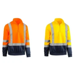 Felpa da Lavoro Alta Visibilità Mezza Zip Sottozero Smash 7880
