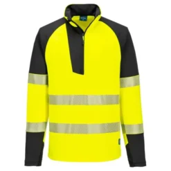 Felpa da Lavoro Alta Visibilità Stretch Mezza Zip Impermeabile Portwest T172