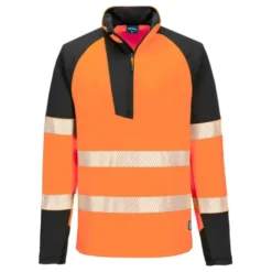 Felpa da Lavoro Alta Visibilità Stretch Mezza Zip Impermeabile Portwest T172