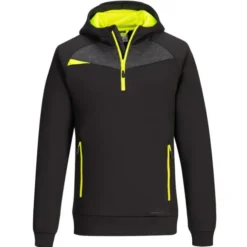 Felpa da Lavoro con Cappuccio Mezza Zip Portwest DX467