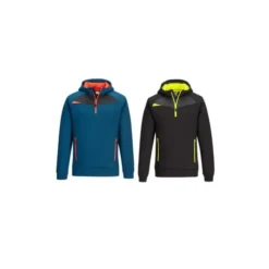 Felpa da Lavoro con Cappuccio Mezza Zip Portwest DX467