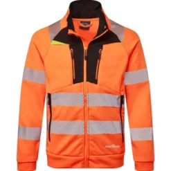 Felpa da Lavoro DX4 Alta Visibilità Zip intera Portwest DX477