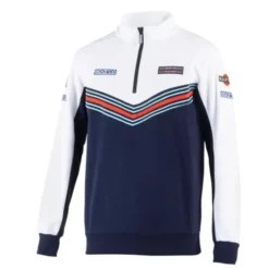 Felpa da Lavoro Mezza Zip Sparco Martini Racing Half zip Sweatshirt 013037MR