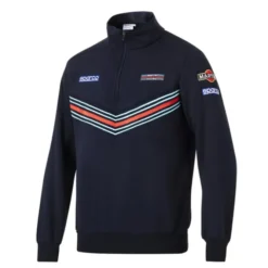 Felpa da Lavoro Mezza Zip Sparco Martini Racing Half zip Sweatshirt 013037MR